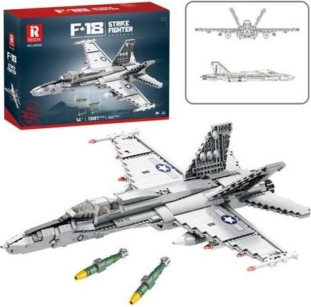 Leantoys F-16 Kampfflugzeug Bausteine