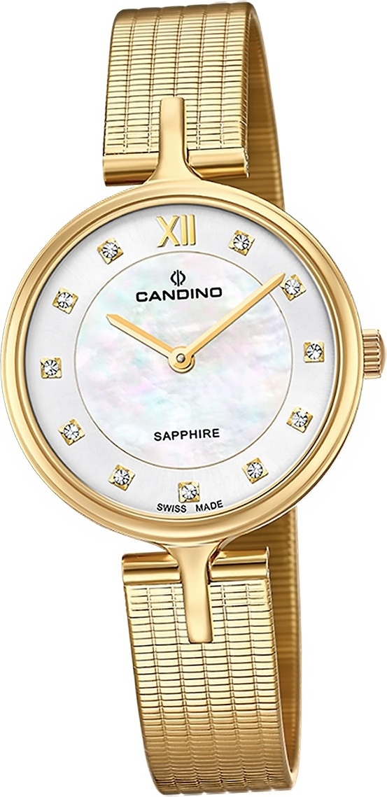 Dámske hodinky Candino z nehrdzavejúcej ocele, zlaté Náramkové hodinky Candino Elegance D2UC4644/2