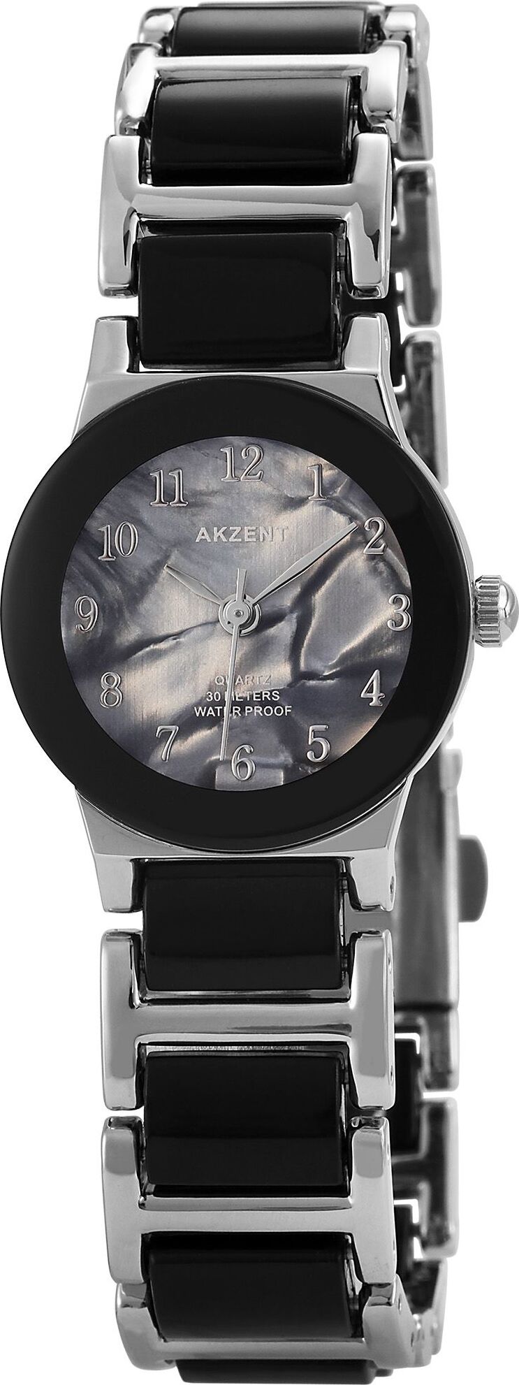 Akzent Damenuhr mit Metallarmband SS7821100011