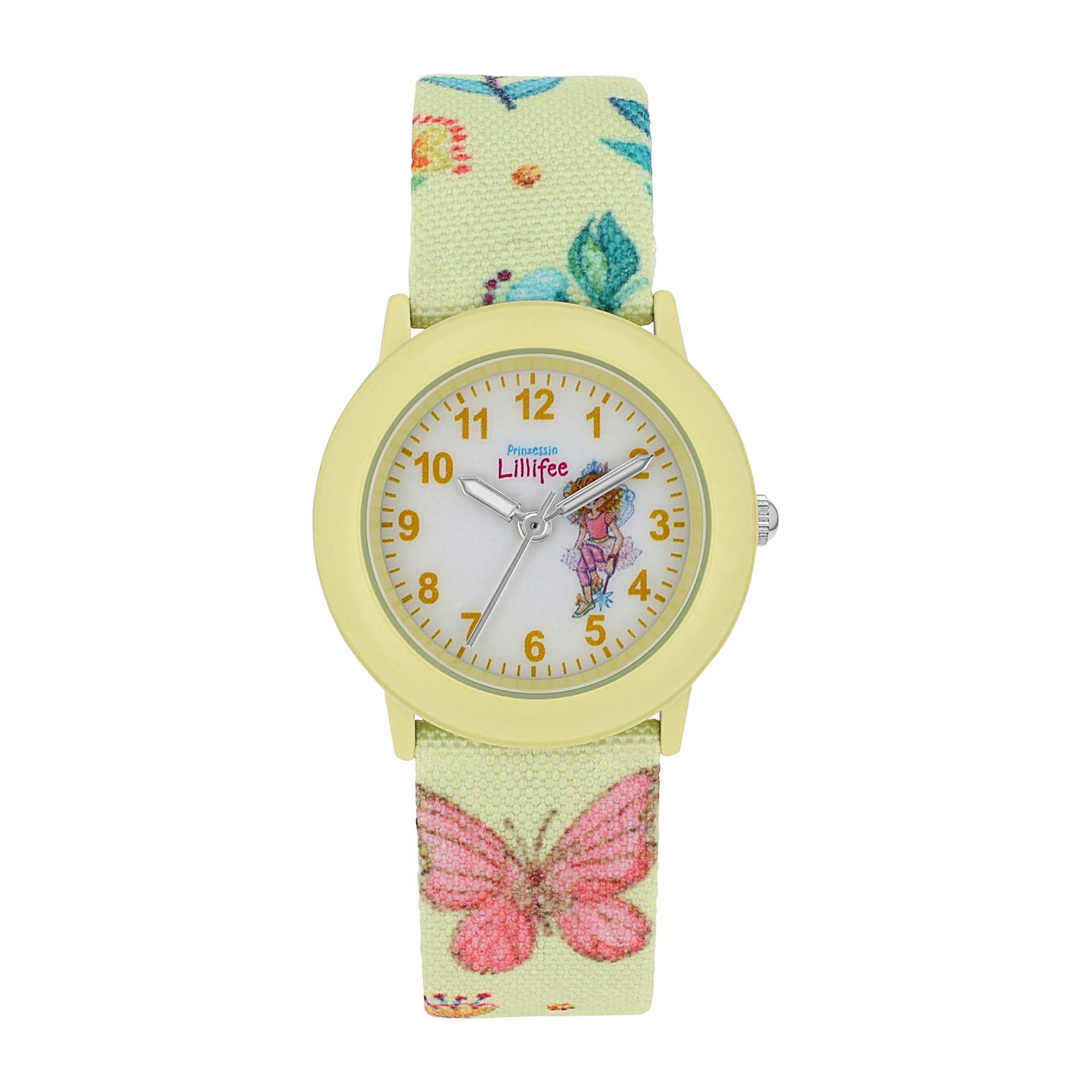 Prinzessin-Lillifee Prinzessin Lillifee Uhr Kinder Armbanduhr Mädchenuhr Textil 2037729