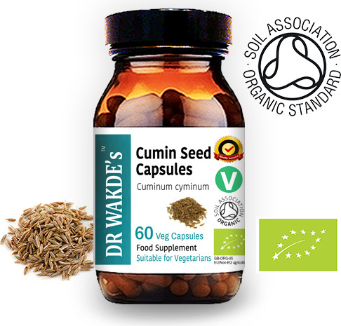 DR WAKDE'S Natural Health Care DR WAKDES Kreuzkmmel Kapseln, | 60 Vegi Caps | Ayurveda-Supplement | Vegan | 100% Kruter | Mengenrabatte | Am selben Tag Versand PH044-ORG