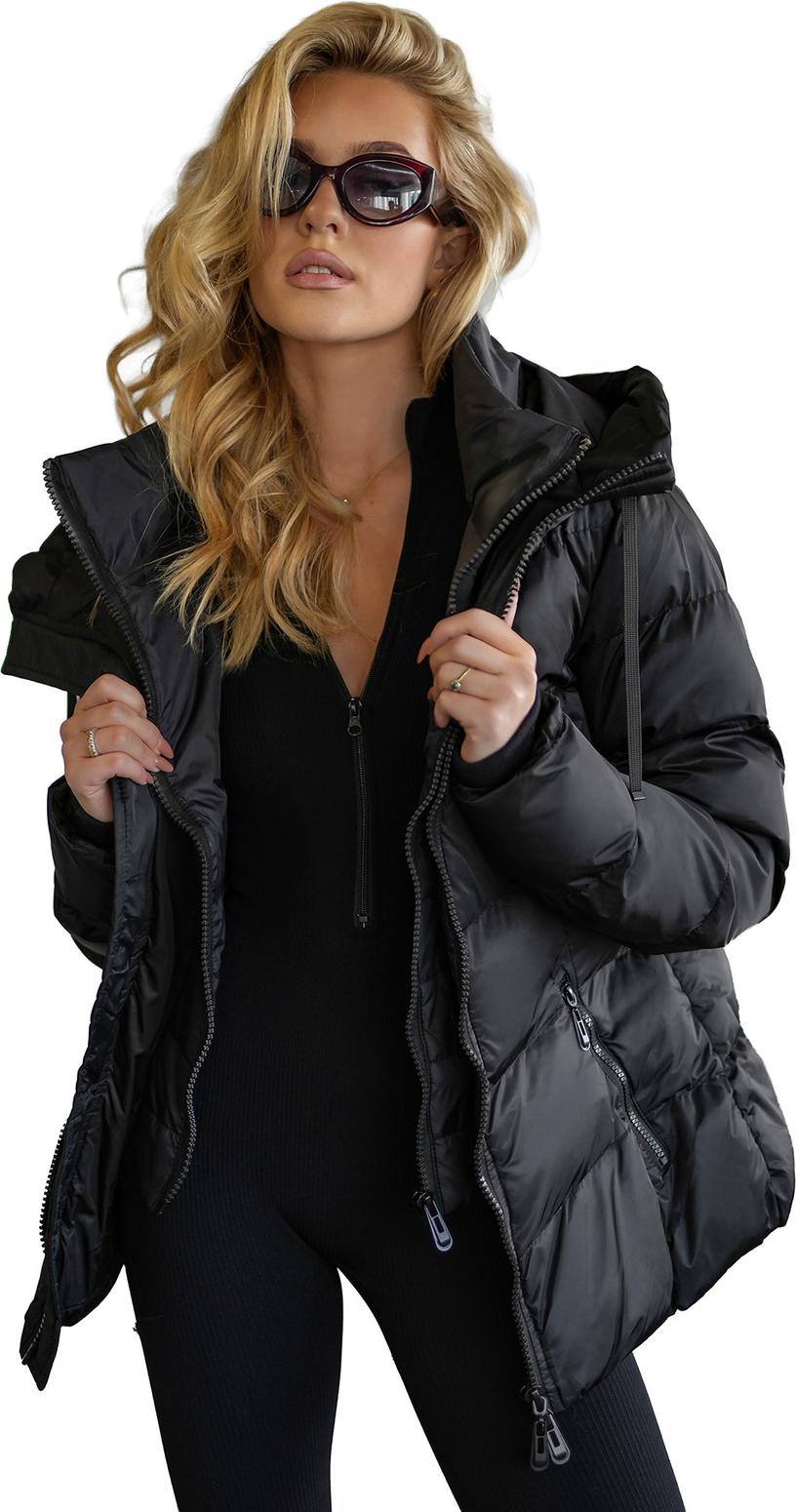 Damen Winterjacke Schwarz OZONEE JS/5M3316/392 S