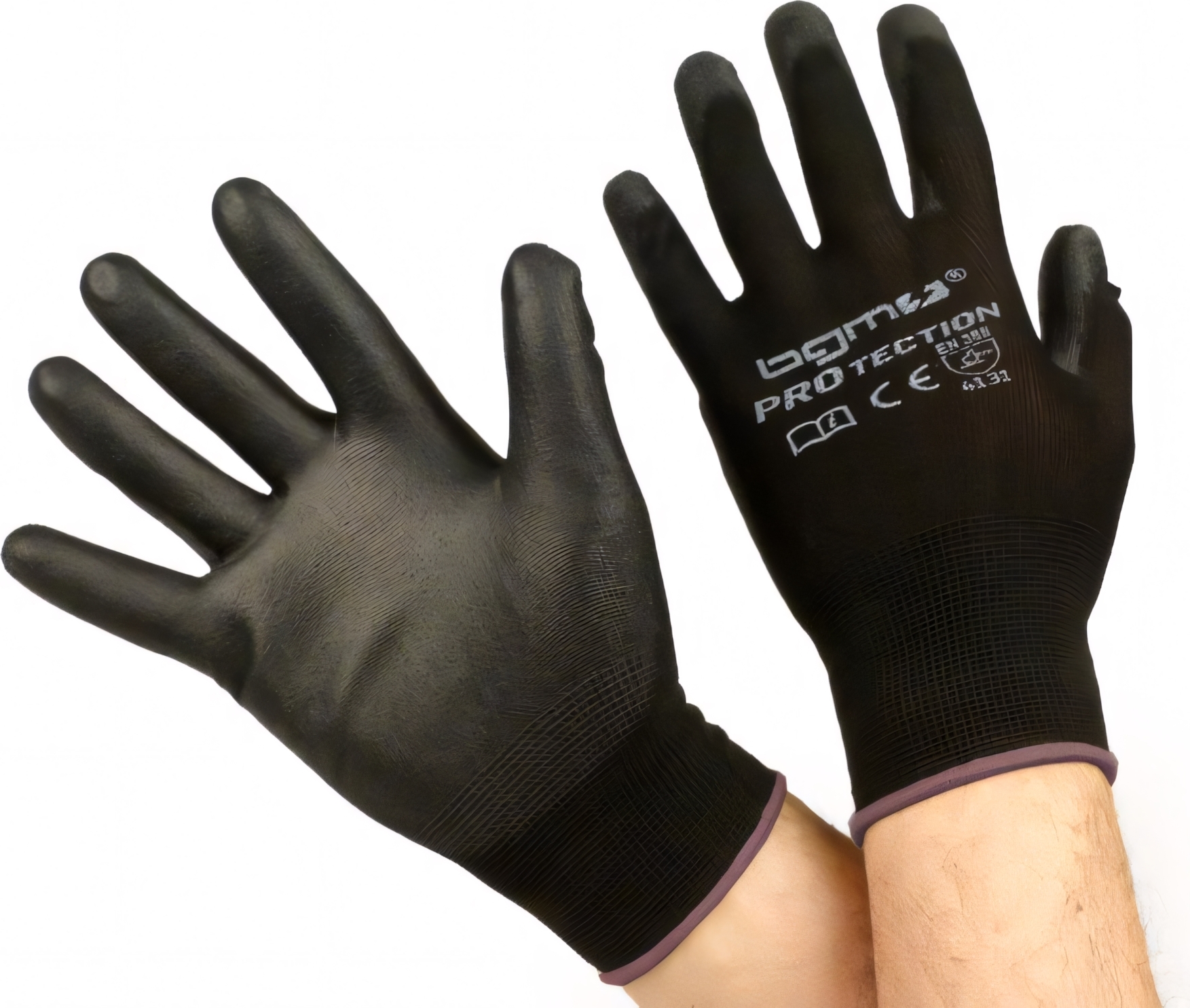 Arbeitshandschuhe BGM Nylon Mechaniker Handschuhe mit PolyurethanBeschichtung BGM0400XS