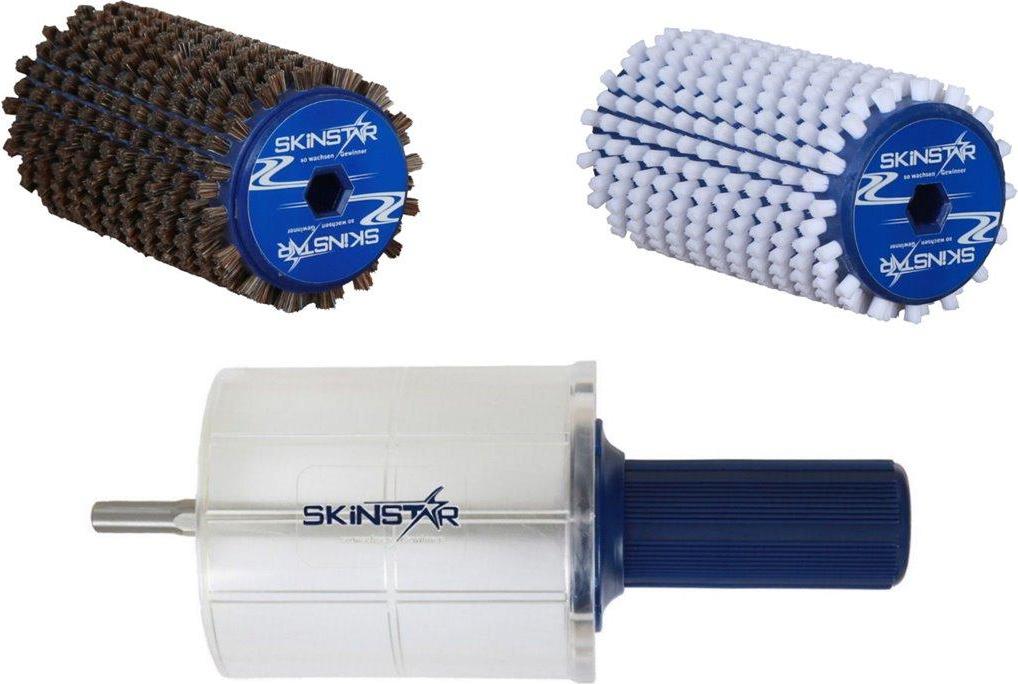 SkinStar Komplett Bürsten Set Rotorbürste WorldCup Professional 6 Teilig 120mm 23217 Kork St Ny Ro Ku 120mm Skinstar