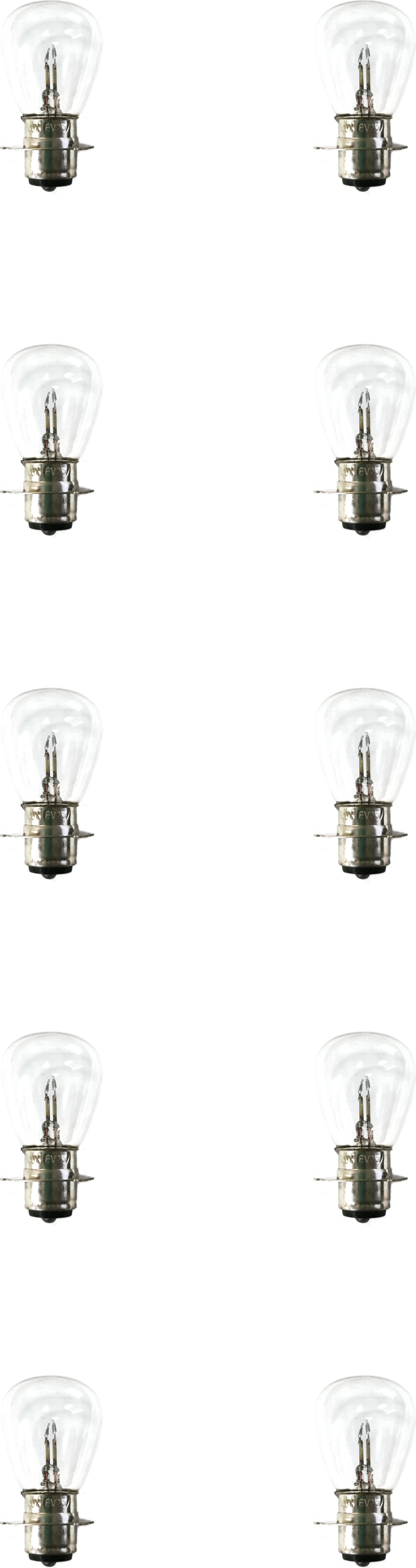 ItalyRacing 10 Stück Glühbirnen 6V 25/25W P15FL Motorradbirnen Birnen für Lampe Bulb Ampoule