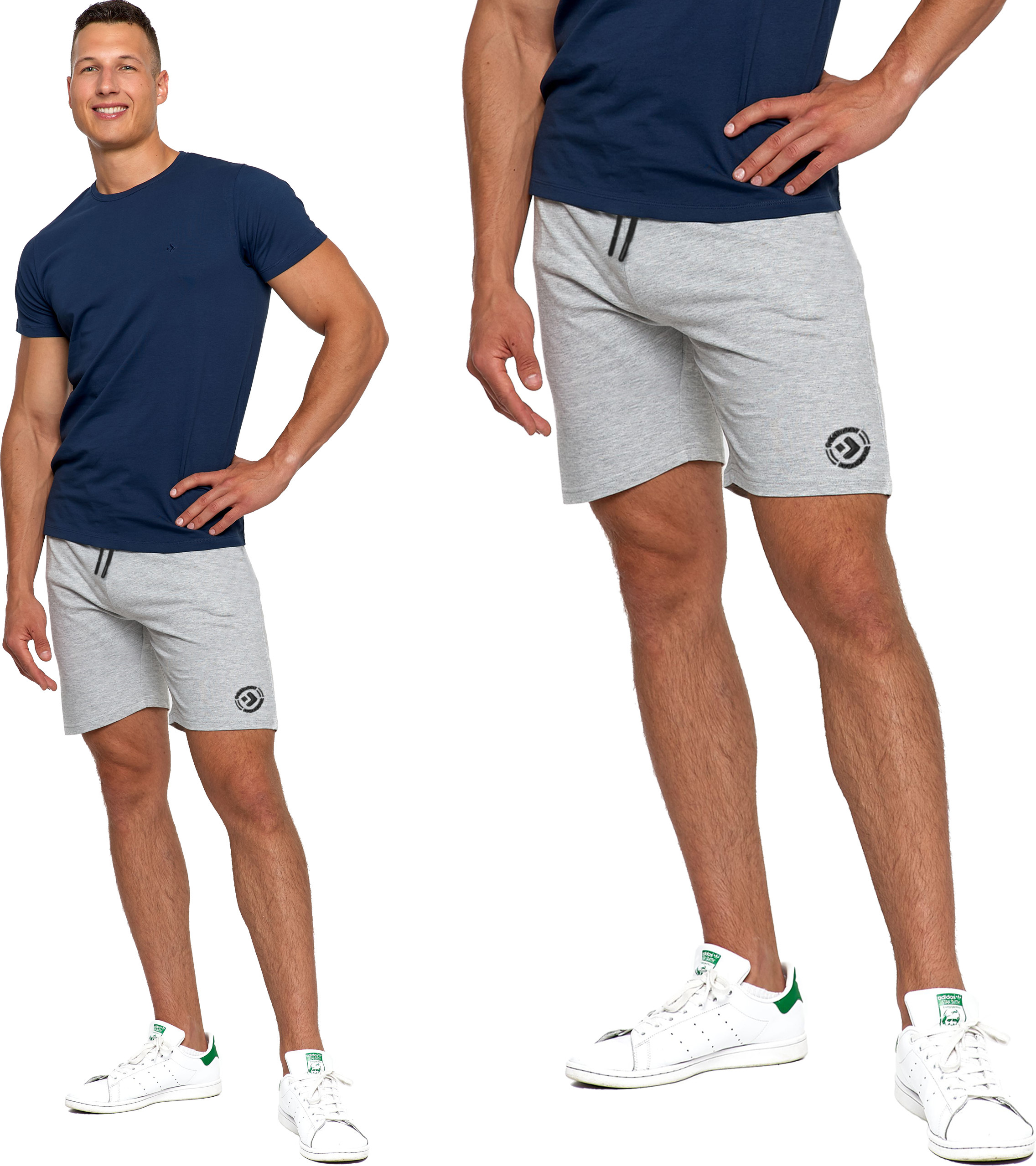 Moraj Herren Kurze Sporthosen Shorts 3000-003, Farbe: Grau, Große: 3XL
