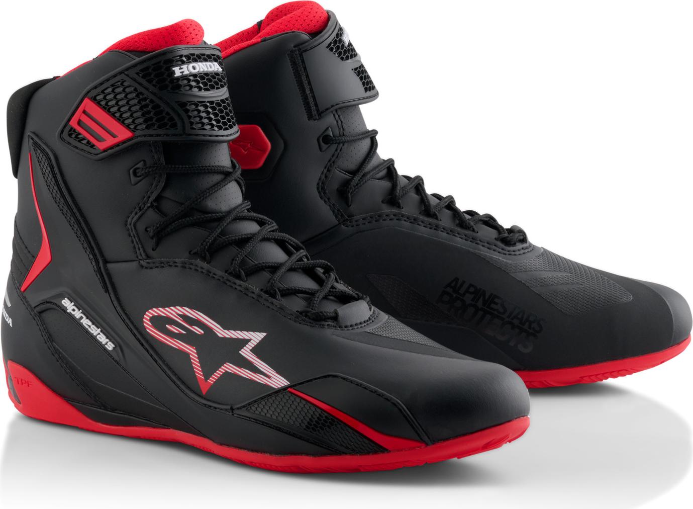 stiefel FASTER-4 HONDA Kollektion, ALPINESTARS (schwarz/rot, Größe 47) M130-630-47