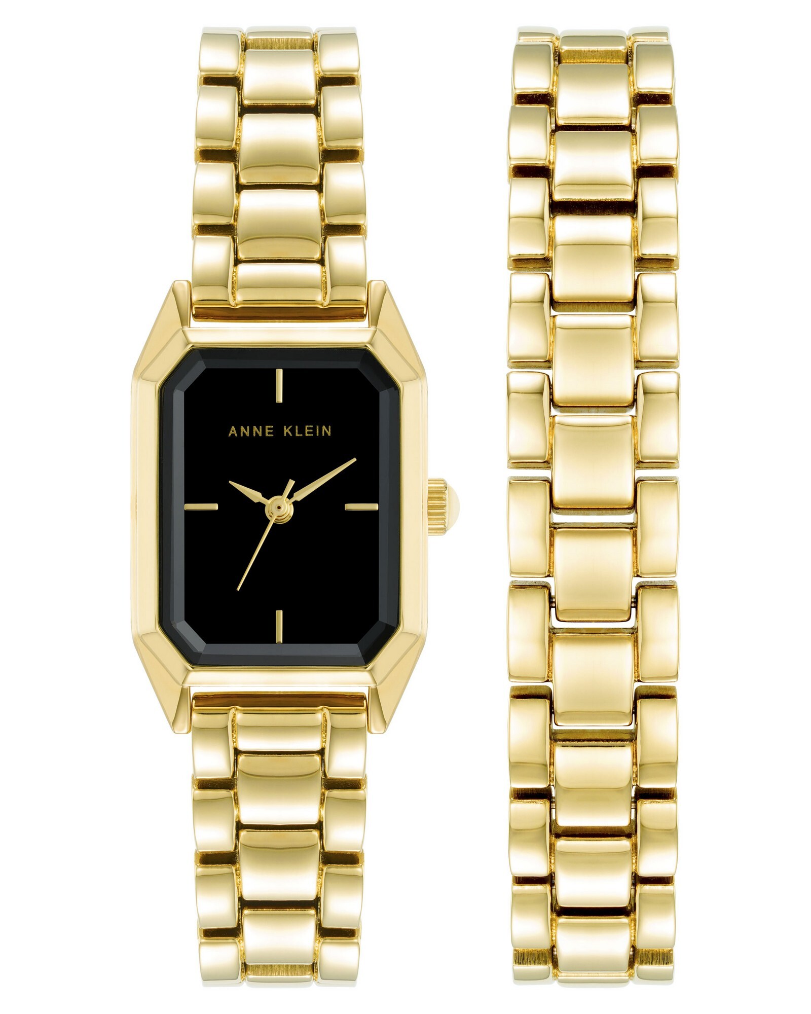 Anne Klein dámské hodinky hranaté zlaté AK/5018GPST