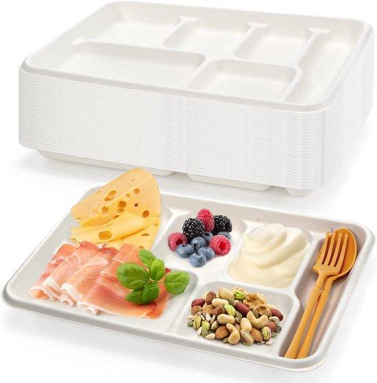 OEM Wegwerplunchböden für Feierlichkeiten - 6-Teilige - 32 cm - Weiß 2026