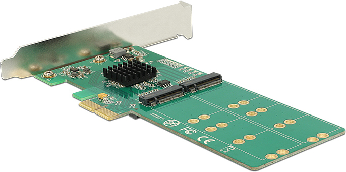 Delock PCI Express Karte > 4 x interný kľúč M.2 B