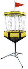 EuroDiscount Discgolf Ziel Eurodisc Portable disc golf target yellow EDDGYLCW Gelb 61 x 142 cm