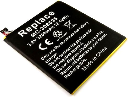 ECO Akku für AMAZON Kindle Fire 7 9th gen., Kindle Fire M8S26G ersetzt MC-308695, 58-000255, ST28 Li-Polymer, 3,8V, 3200mAh A2632