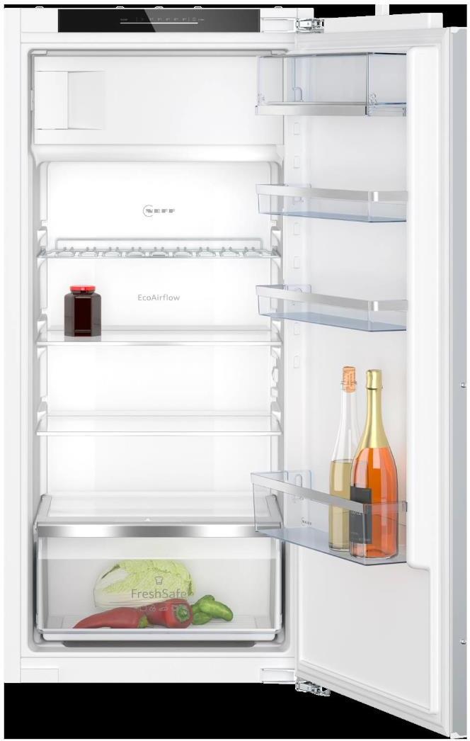 Neff N 70, vstavaná chladnička s mrazničkou, 122,5 x 56 cm, plochý záves s mäkkým zatváraním zásuvky, KI2423DD1