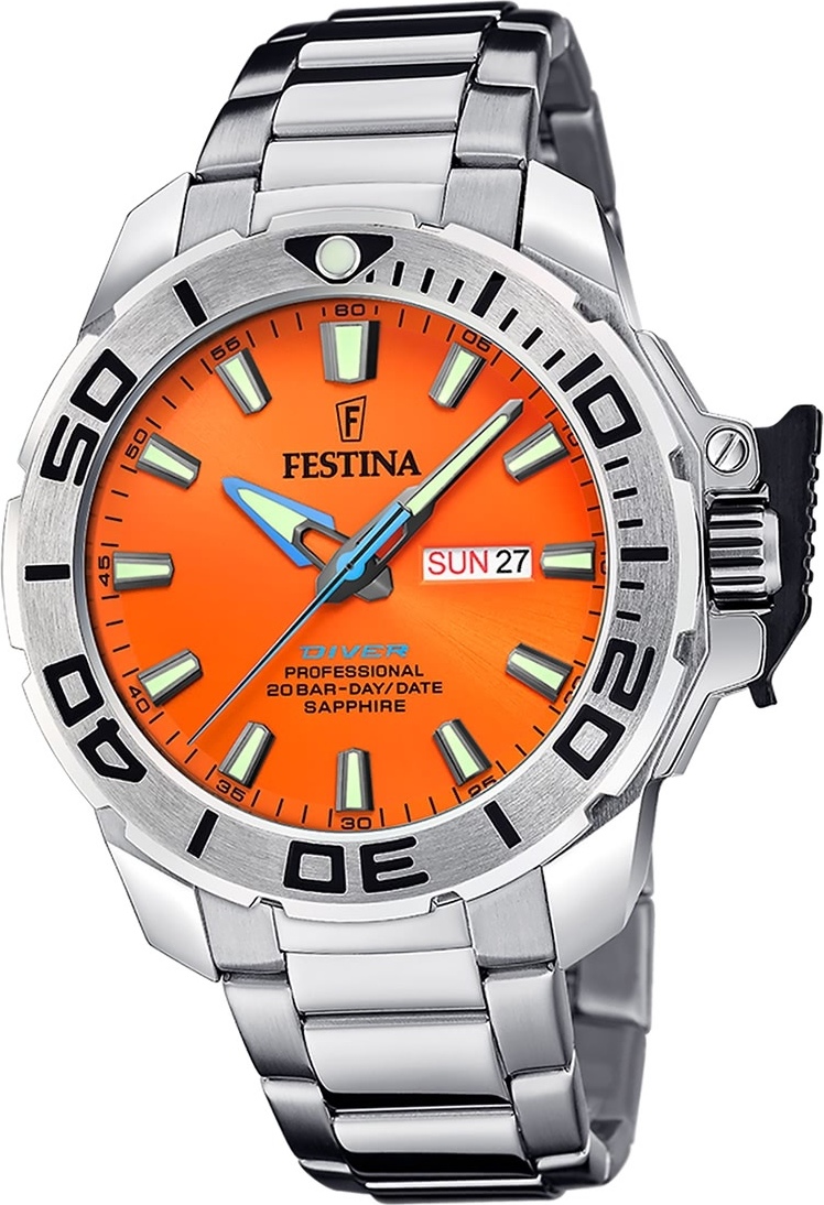 Festina pánske hodinky z ušľachtilej ocele strieborné Festina The Originals náramkové hodinky D2UF20665/5