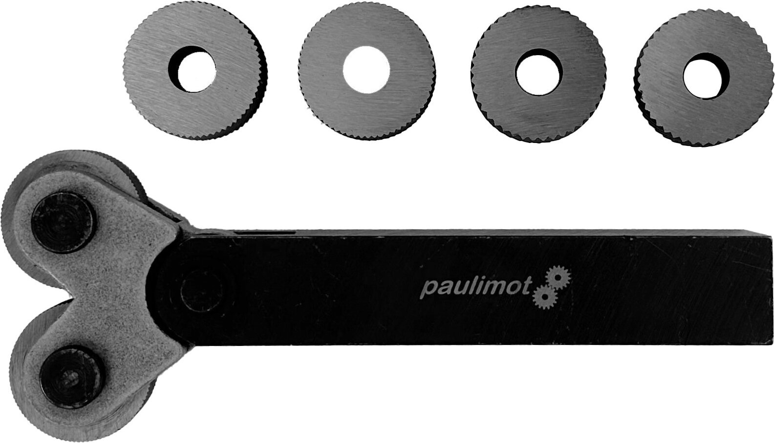 PAULIMOT Rändelwerkzeug mit 6 HSS-Rädern, 20 x 18 mm 18007