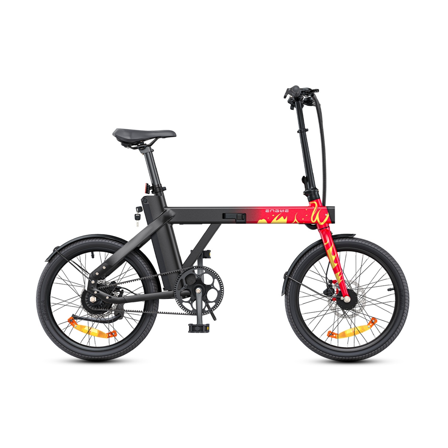 Elektrický bicykel ENGWE P20 Limitovaná Edícia - Výkon 250W Batéria 36V9.6Ah 20-palcové Pneumatiky - Červená