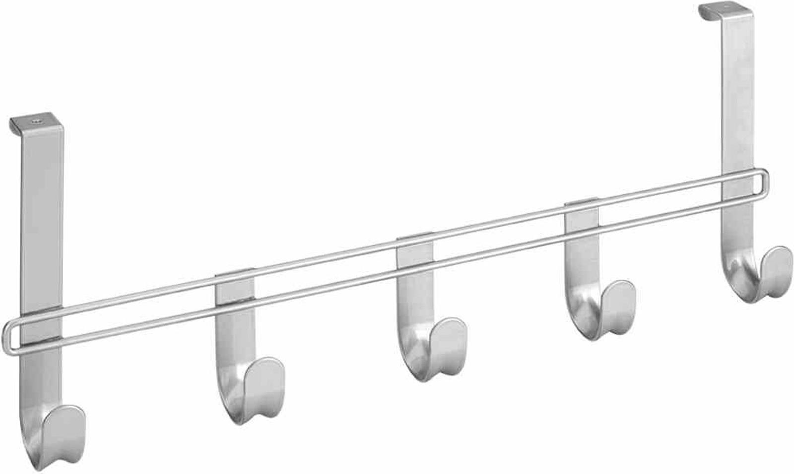 Metaltex 294-544039 Türhängeleiste Polytherm 5 Haken, 38cm, silber-grau GTSJ40284