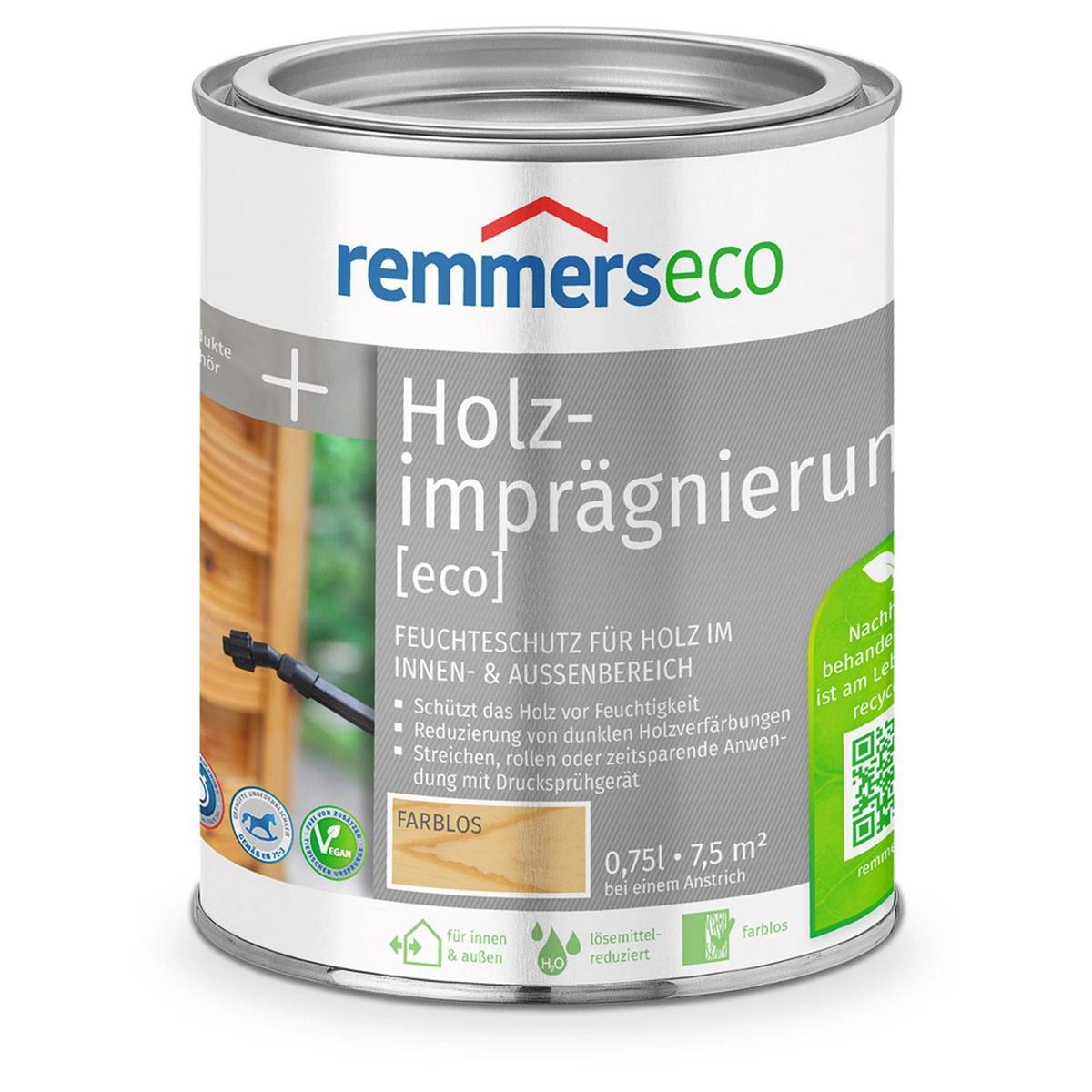 Remmers Holzimprägnierung [eco] farblos 0,75 L – Holzschutz-Imprägnierung
