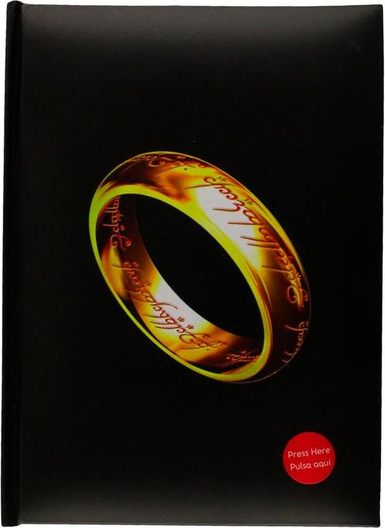 Northix Herr der Ringe-Notizbuch mit einzigartiger Ringlichtfunktion