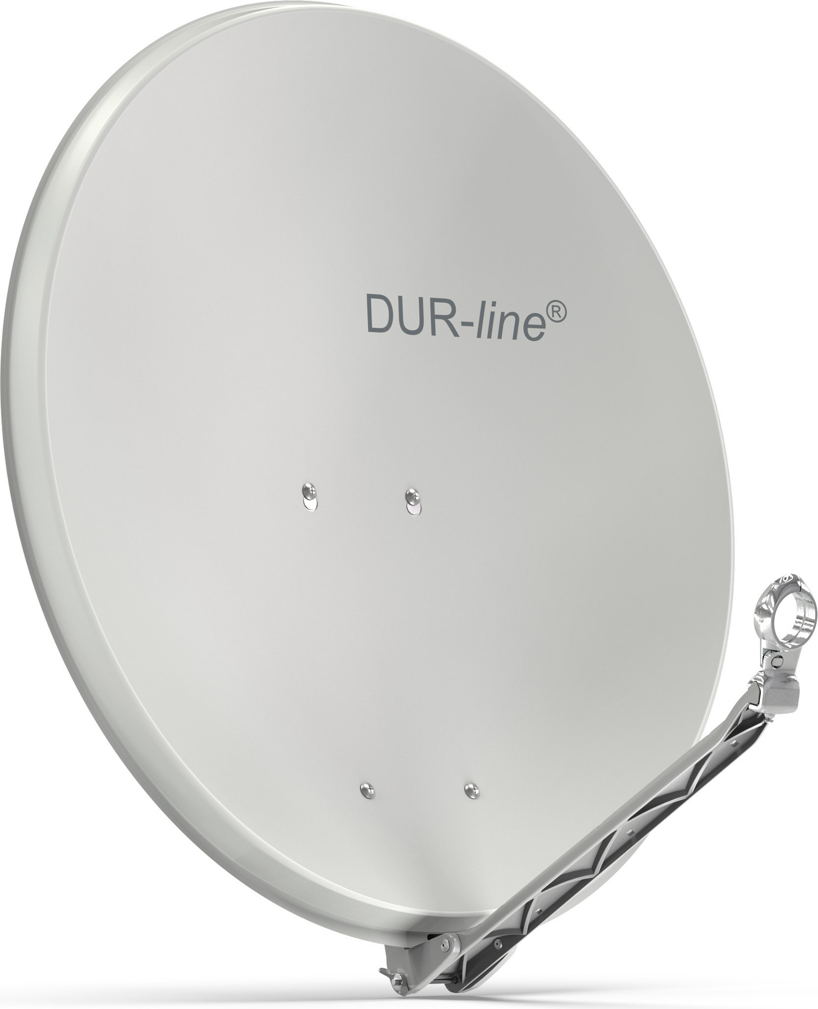 DUR-line Select 75/80cm Satellitenschüssel Alu hellgrau 12080