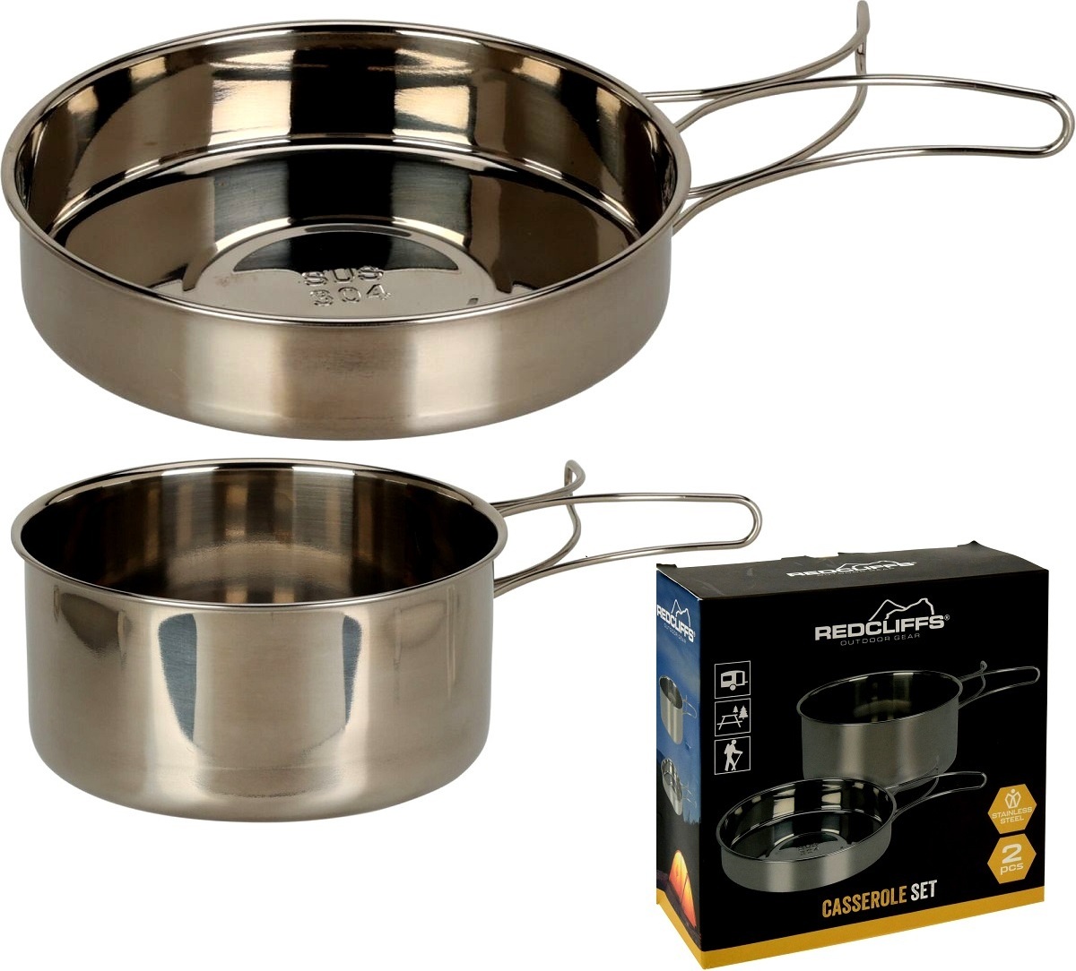 Set De Couverts De Voyage En Acier Inoxydable - Fourchette, Cuillère, Couteau, Baguettes - Réutilisable Avec Sac De Rangement Pour Camping, Bureau, Pique-nique - 4