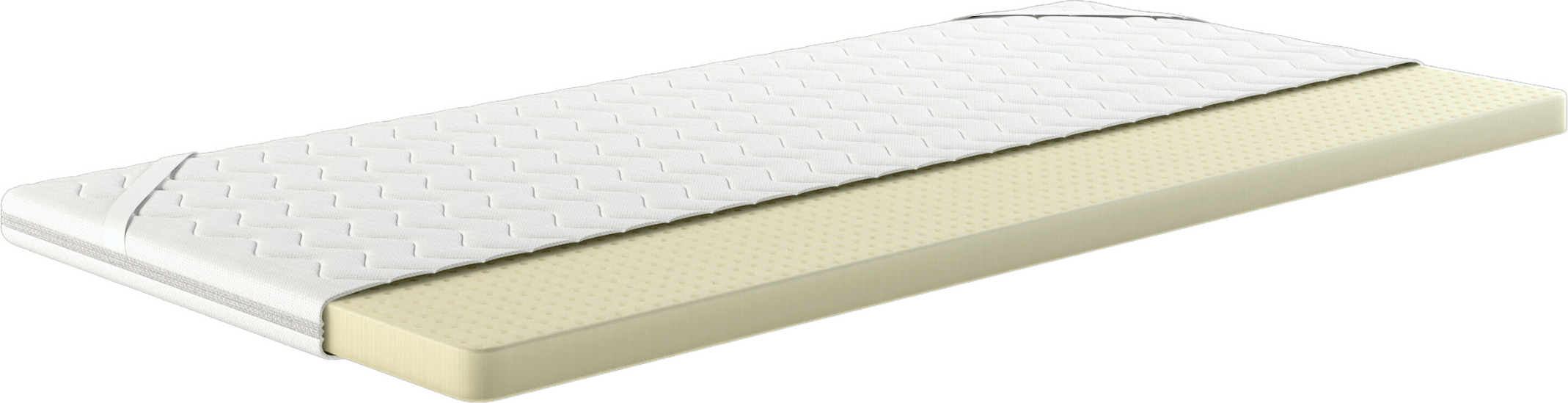 Möbel-Gerner Topper 140x200cm - Latex Matratzentopper - 5cm Latex-Topper H2 - Atmungsaktive Matratzenauflage + Antirutschfunktion - Matratzentopper 140x200 MGTO1402005LAH1_14