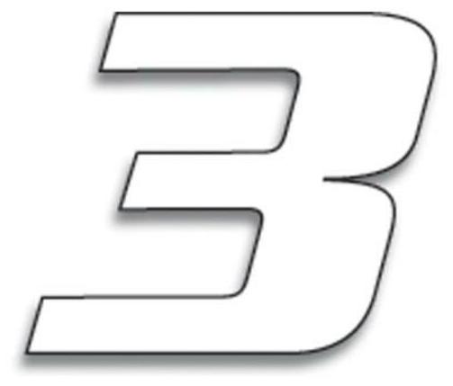 Blackbird Rennnummern Weiss 3