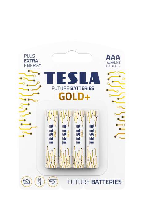 Tesla AAA GOLD+ alkalisch, 4 Stück, ND