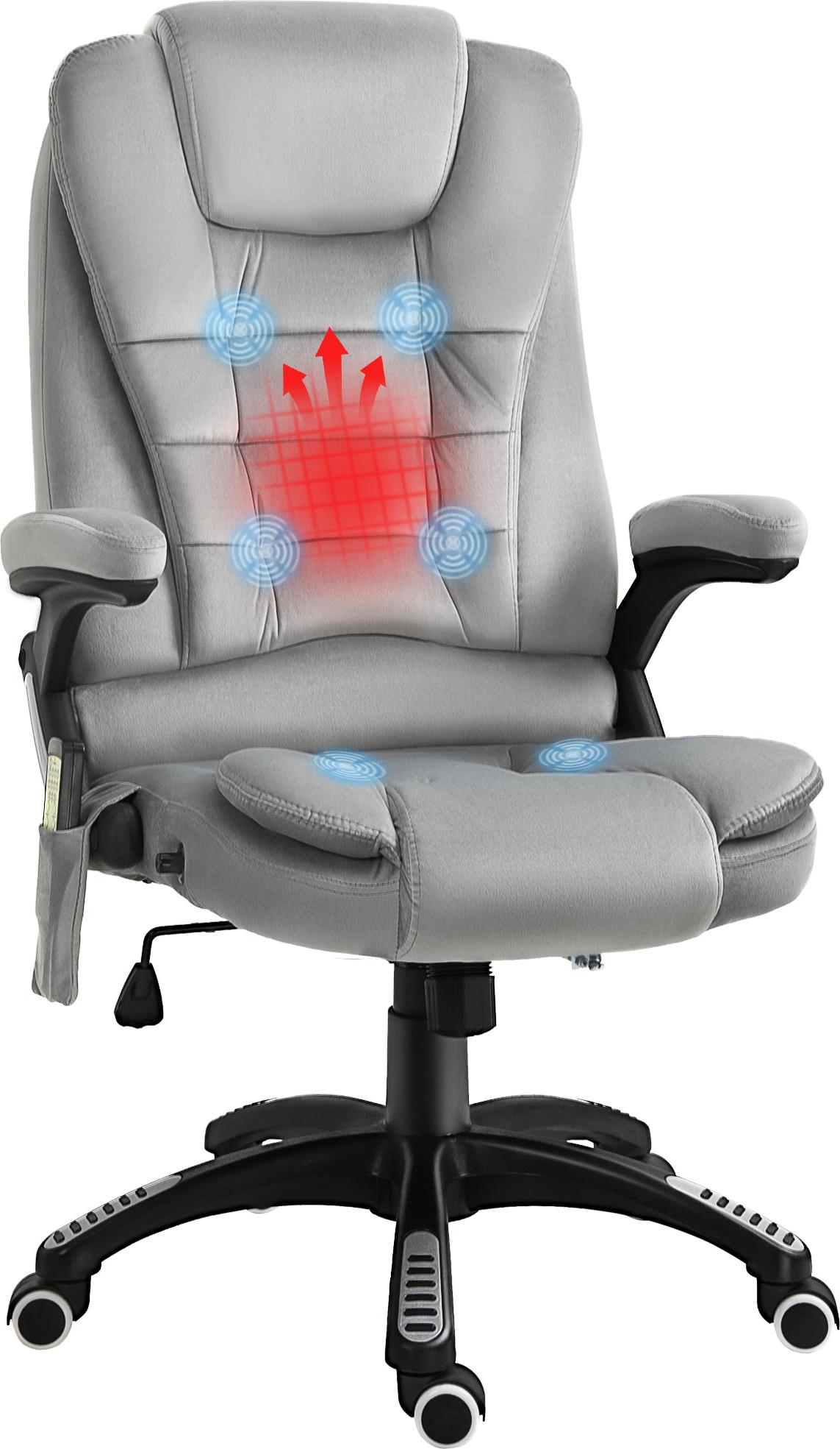Vinsetto Vinsetto Bürostuhl mit Massagefunktion, grau 921-171V91