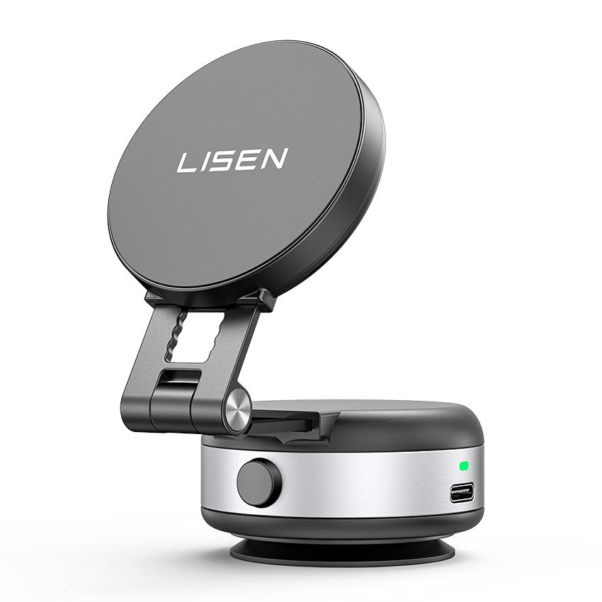 LISEN 360° Elektrische Vakuum Magnet-Handyhalterung – Überall einsetzbar Yq0224120001
