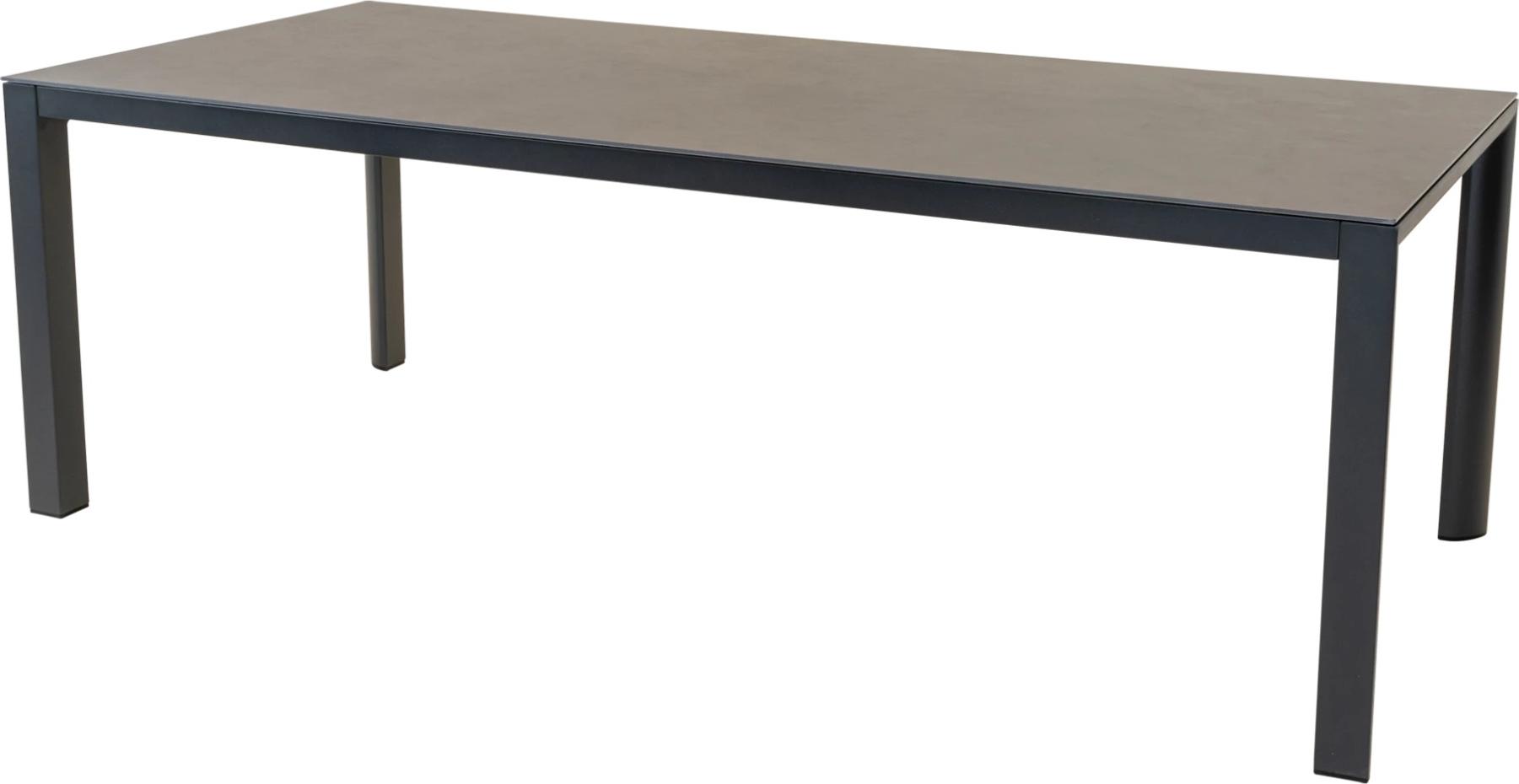 Tisch - 220x100 cm - Aluminium - Sinterstein + Fiberglas