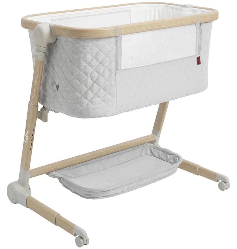 Carrello Baby Reisebett mit Wiege, Modell Salsa Velora, Farbe Grau / Carrello