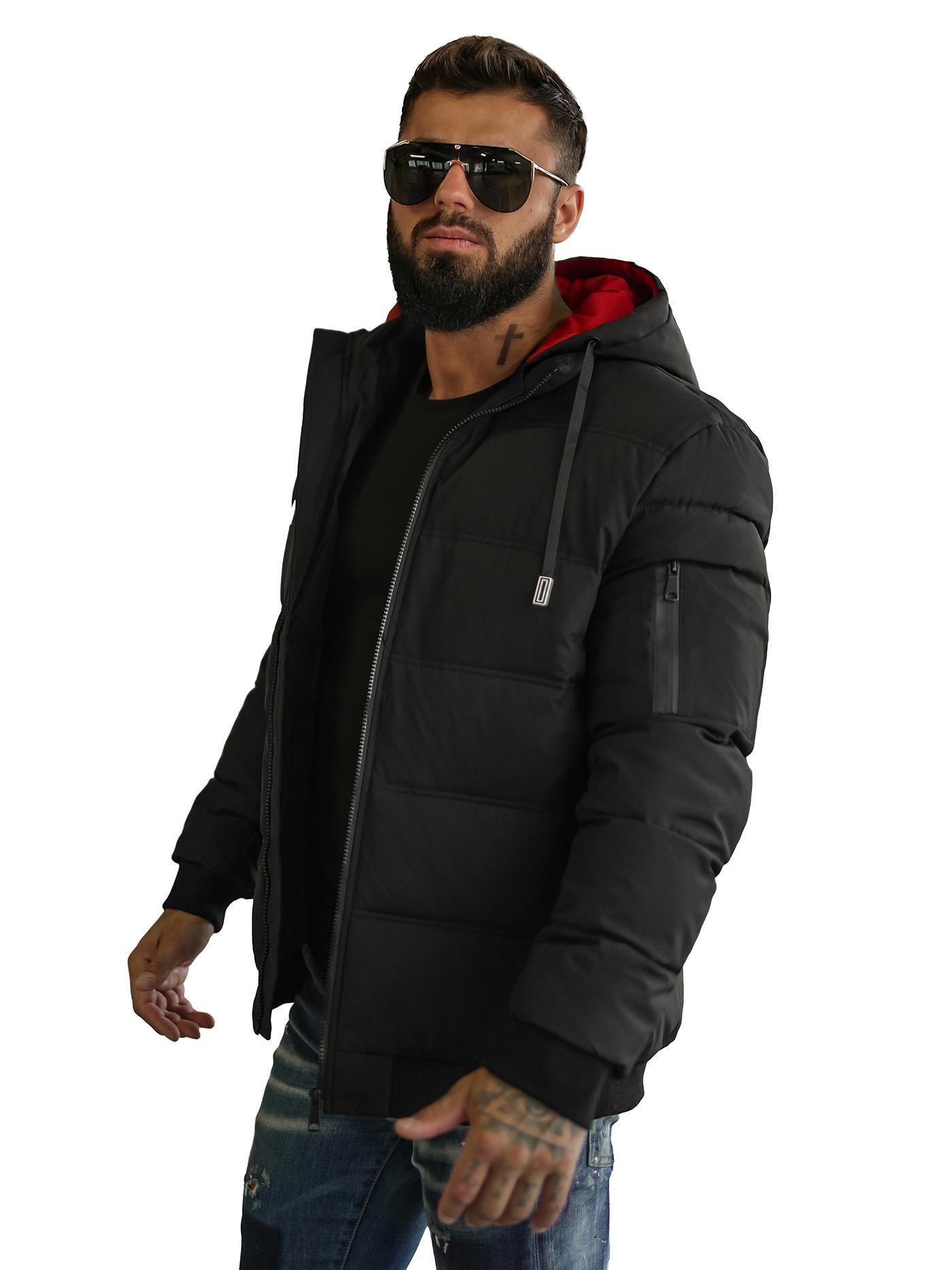 Herren Jacke Schwarz OZONEE JS/31M5003Z L/50