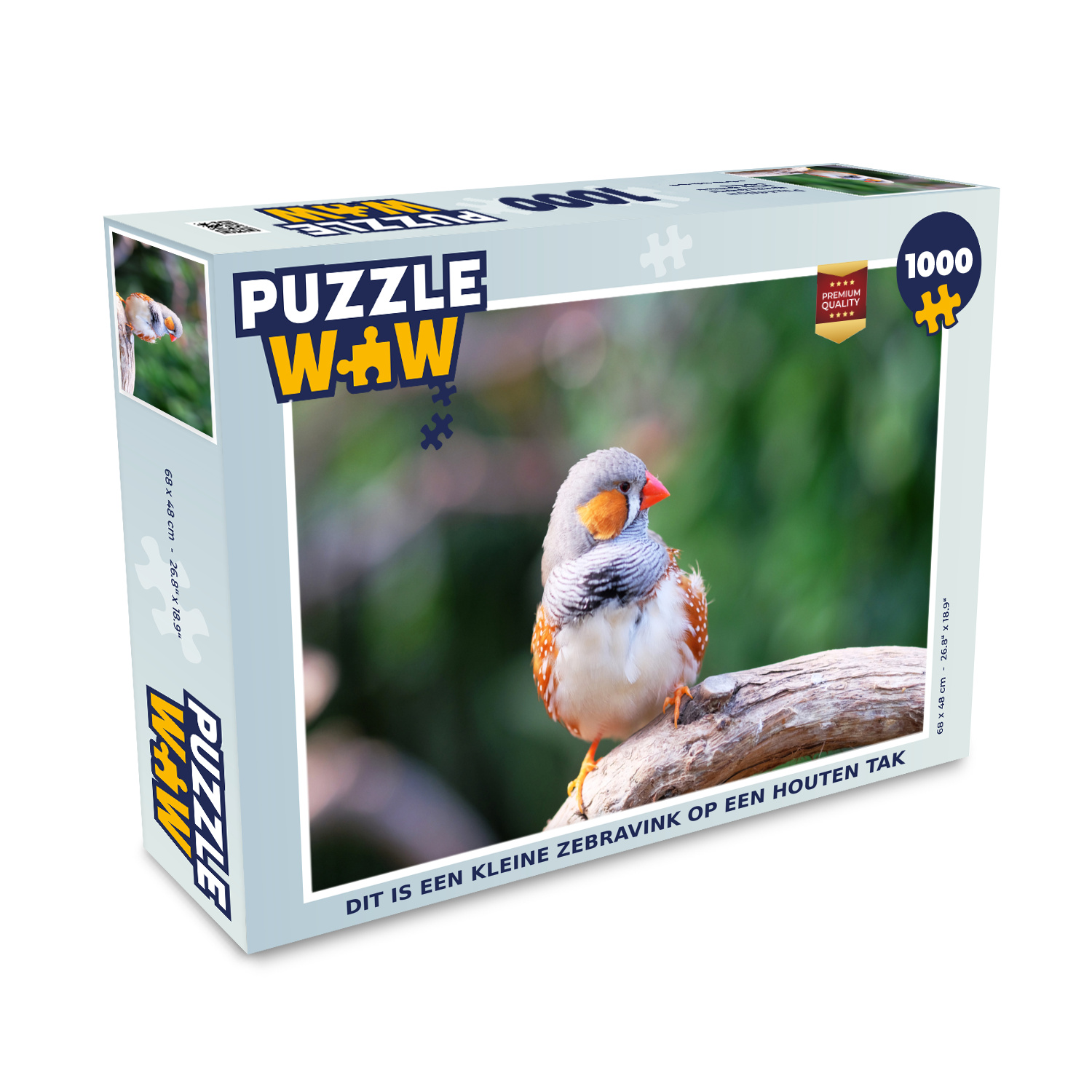 MuchoWow® Puzzle 1000 Teile Dies ist ein kleiner Zebrafink auf einem Holzast - Erwachsene - Rätsel 136|3740870
