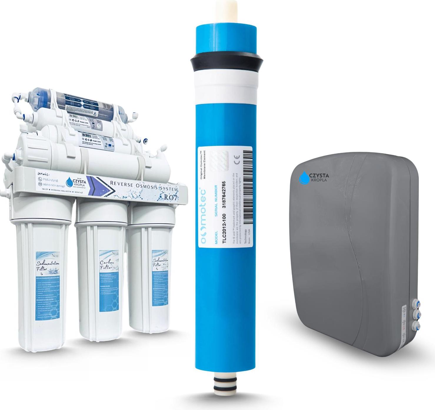 ARI Wasserfiltermembran Osmotec 100 Gpd Ro7 12In