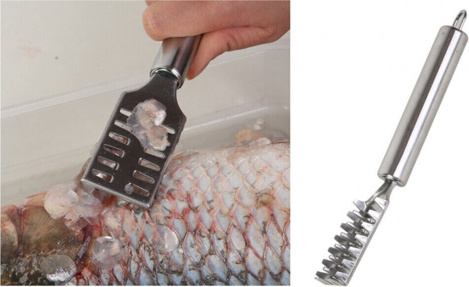 Markenlos Fischschaber für Schuppen Fischschaber Schuppenentfer 18,5 x 3,5 cm