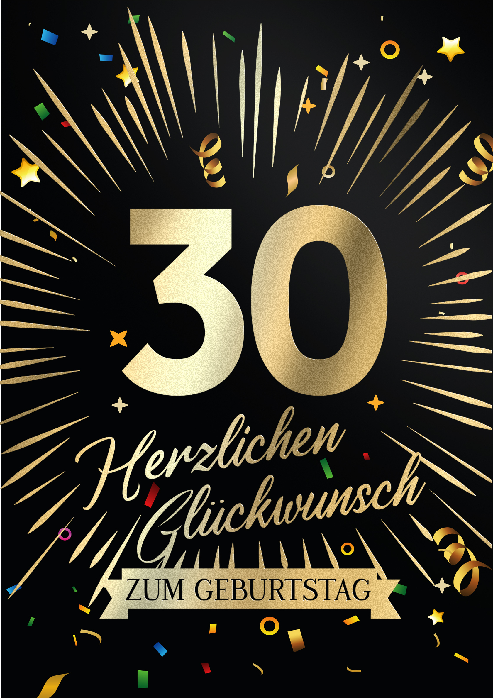 75. Geburtstag Einladungen - 20 Stück A6 Karten Mit Umschlägen