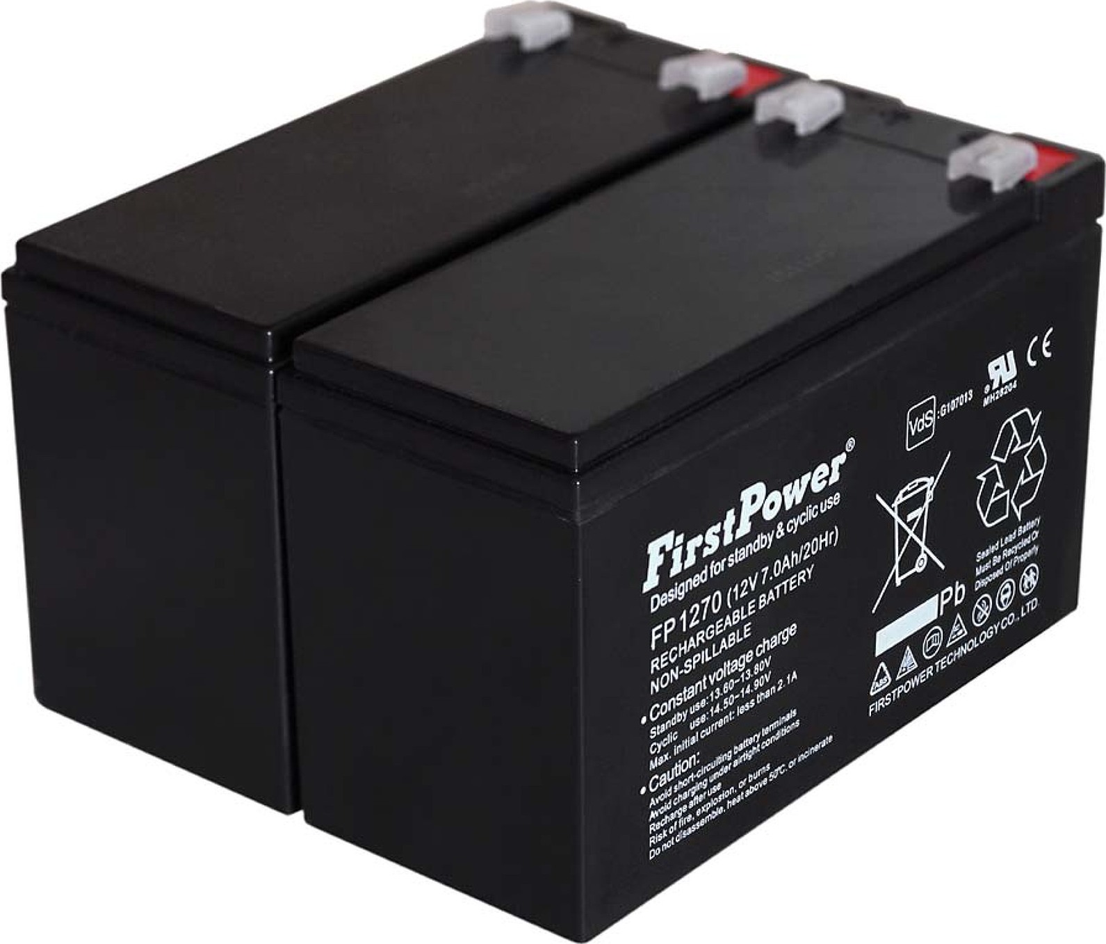FirstPower Blei-Gel-Akku für USV APC RBC 48 7Ah 12V G1.86.APC.999.303E