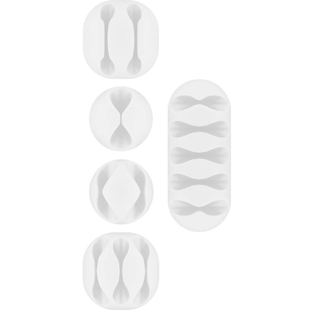goobay Kabelmanagement weiß (5er Set) 70681