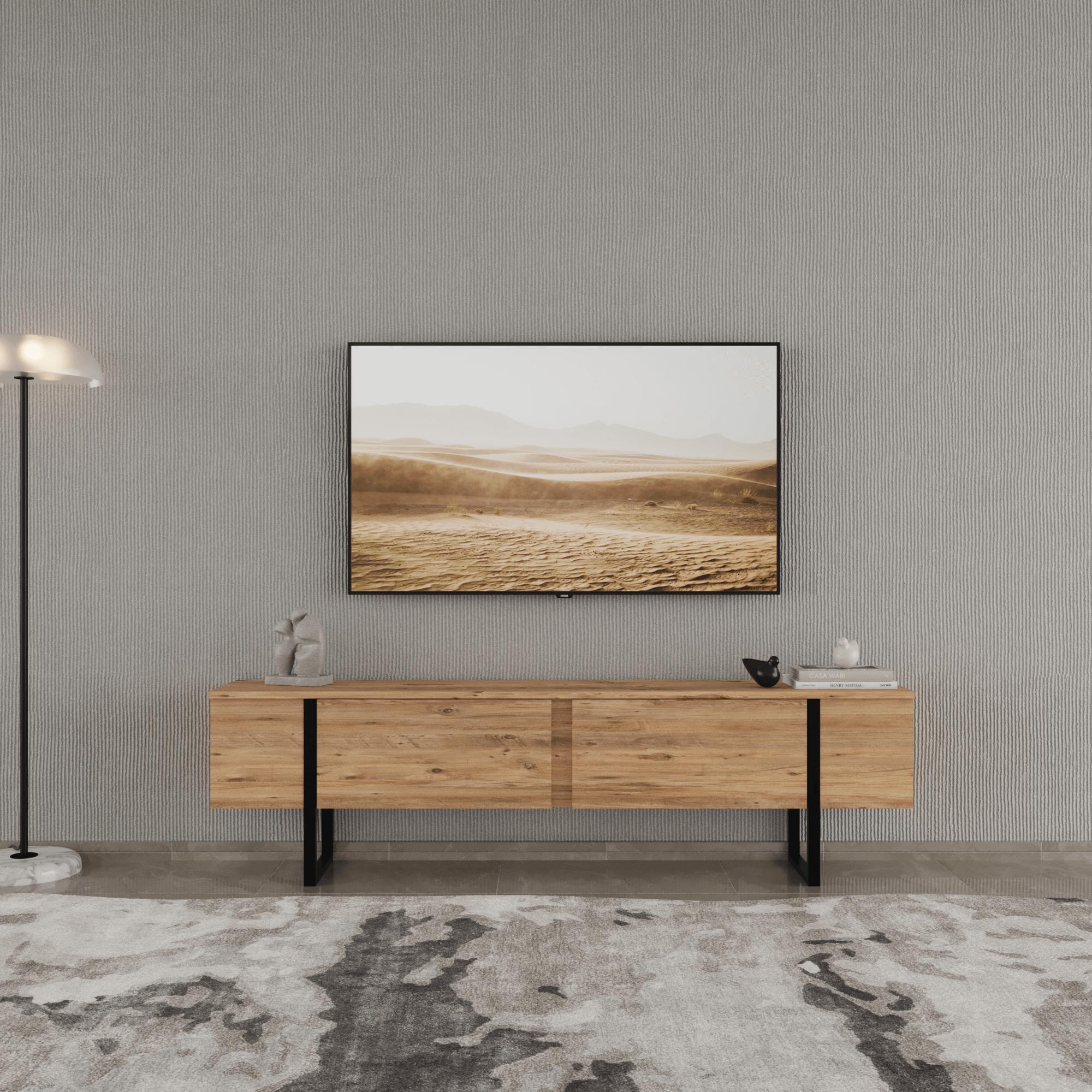 Smart Home Art Breda TV Möbel Elegant Metallfüße– 2 Türen, 3 Farben 1532304-nsku