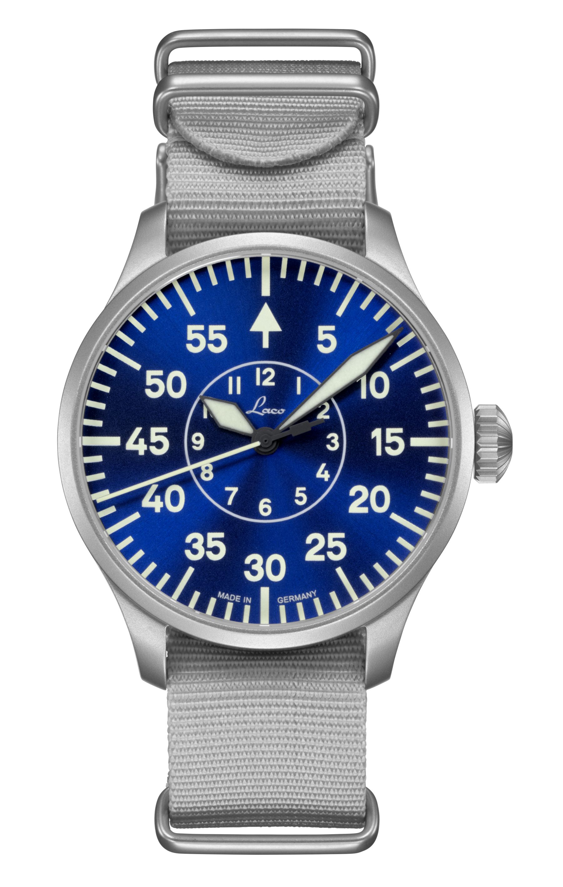 Automatické hodinky LACO Aachen Ø 42 mm modré hodiny