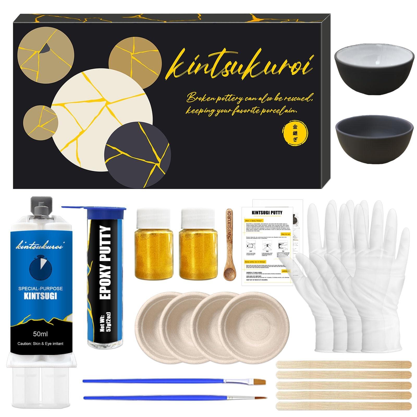 Merkloos Omgoods – Kintsugi-Reparaturset für Keramik mit Goldpulver