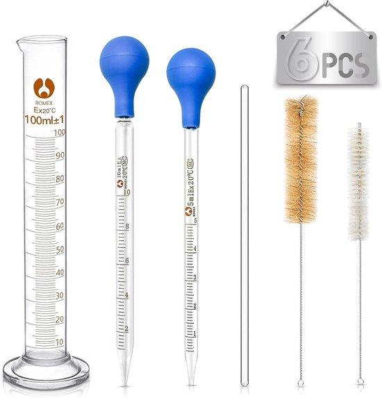 OEM Laboratoriumpipetdruppelaar, 4 Stück, Glas 2026