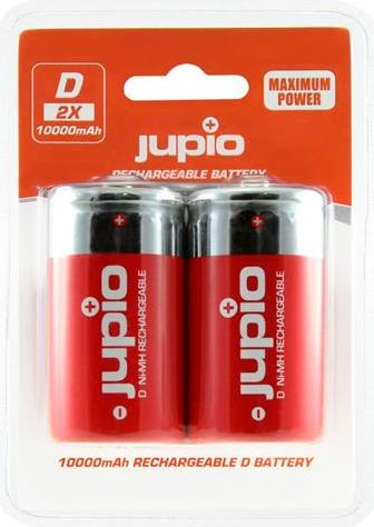 Batterie Jupio D 10000mAh (große Monozellen) 2pcs, wiederaufladbar