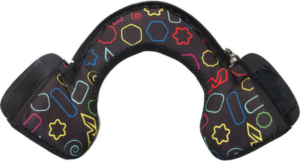 2 Kissen und Nackenprotektor Schwarzer Helm CGM 261 MINI Größe JXL 9261-AG0-01T-YE