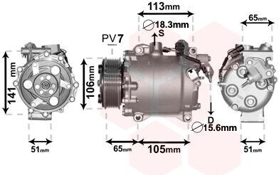 VAN WEZEL 2500K263 Kompresor klimatizácie