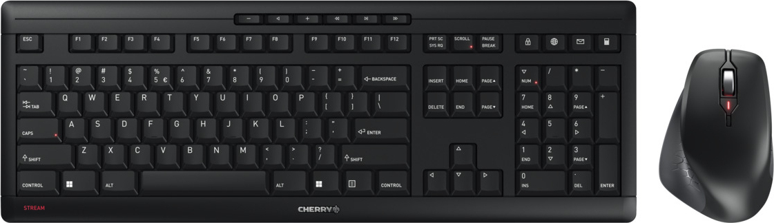 Cherry STREAM DESKTOP COMFORT US-INTL (US WITH) BLACK JD-8550EU-2