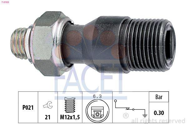 FACET 7.0103 Öldruckschalter Öldrucksensor für IVECO TurboCity 480 / 580 TURBOCITY TURBOTECH