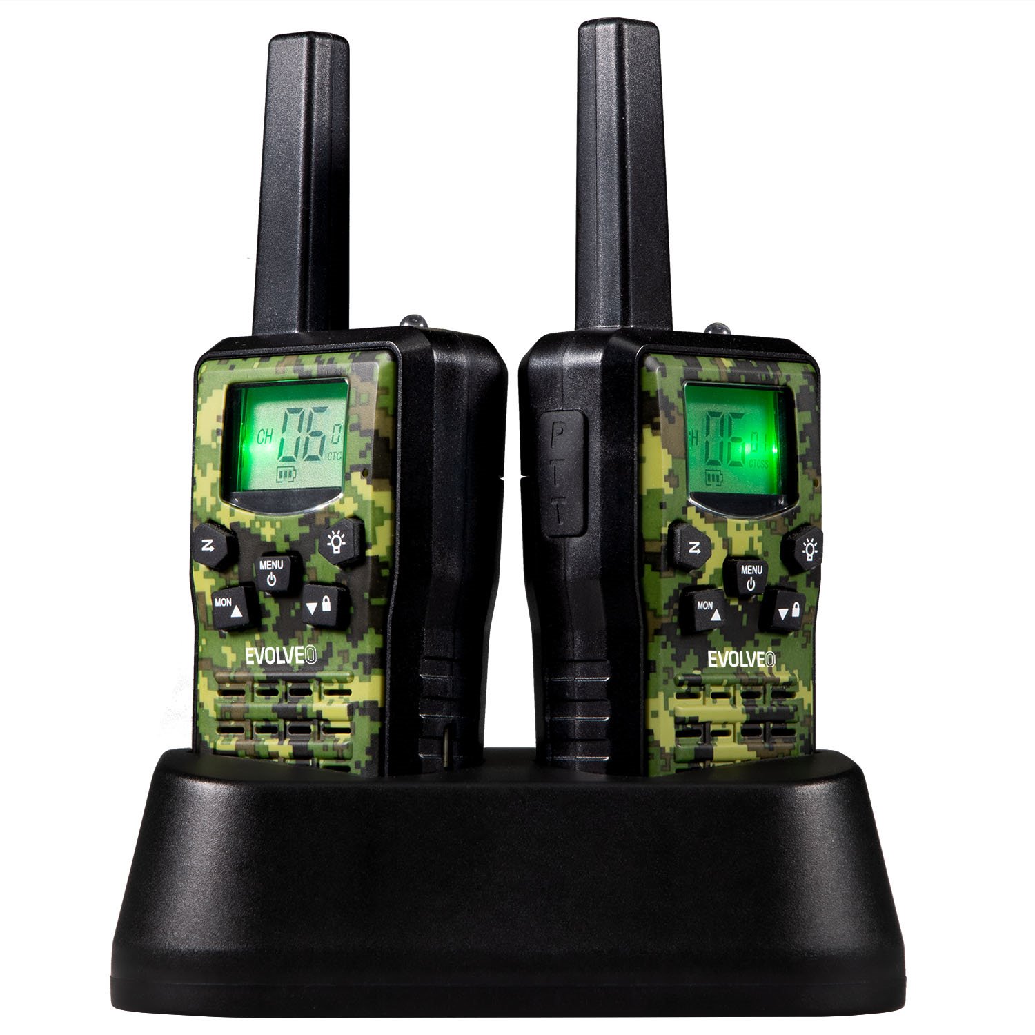 EVOLVEO FreeTalk 2W, PMR-Funkgeräte mit 0,5 und 2 W Leistung, Reichweite bis zu 15 km