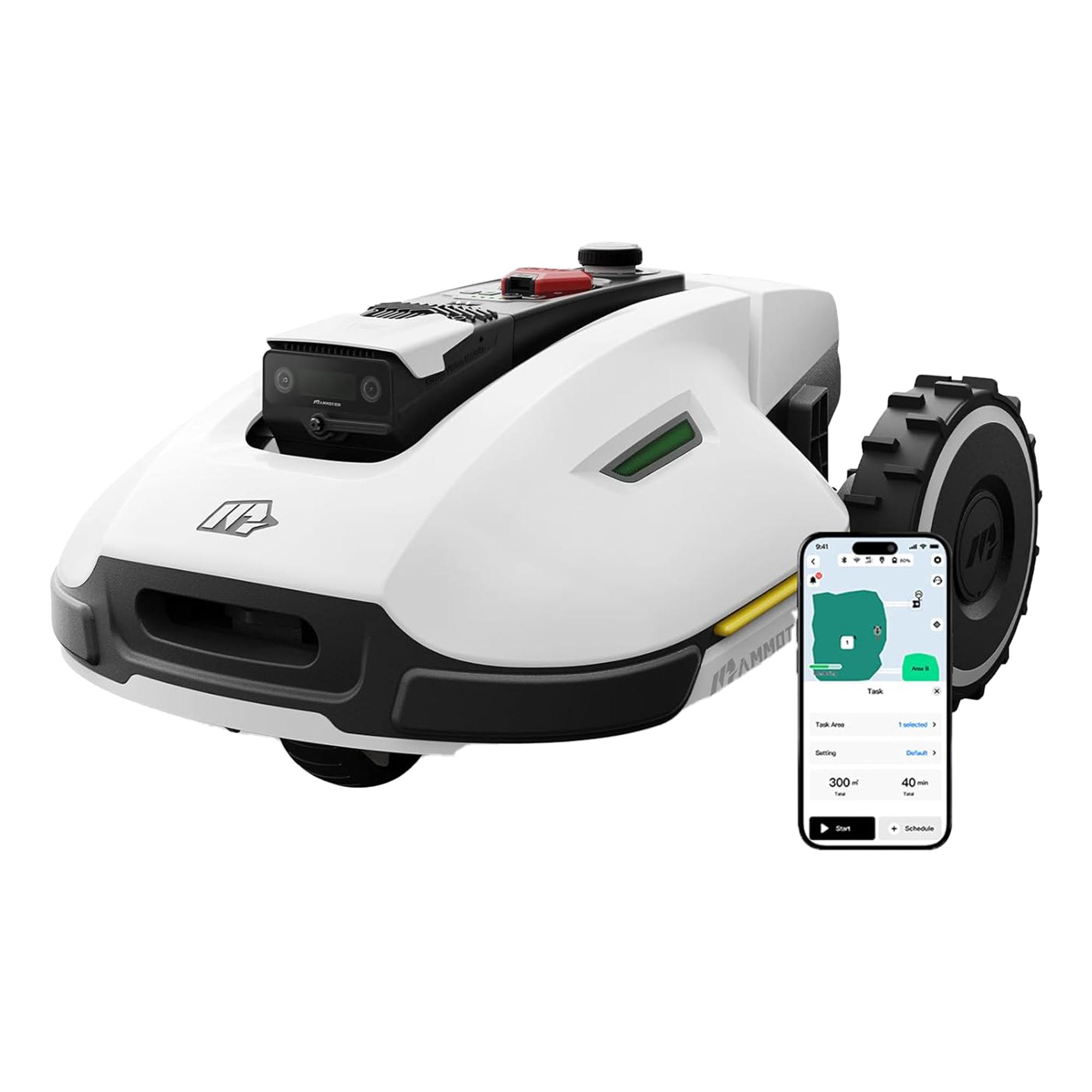 Mähroboter Mammotion YUKA 3000 ohne Begrenzungskabel NetRTK+Vision 50% Steigung Auto-Kartierung Empf. 3000m² bis 4000m² mit 4G-Modul und RTK-Station MTL24YUV5EU01